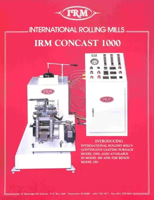 IRM CONCAST 1000 Continuous Casting Machines | International Rolling Mills (1)