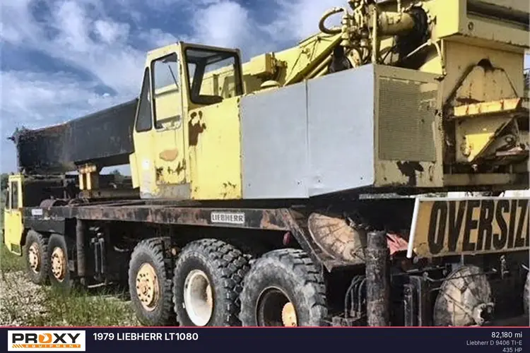 Used 1979 LIEBHERR LT1080 Mobile Cranes Indiana US | Proxy Equipment #1384986