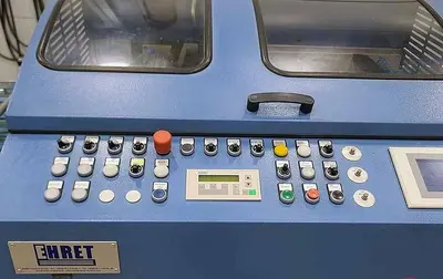 USED 2007 MBO PAPER FOLDER W/ UW UNWINDER, PANEL SHEETER SVC 520C, AND VERTICAL STACKING SVC 520S