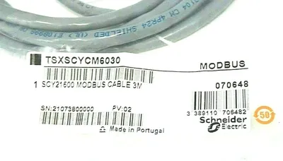 NEW SCHNEIDER ELECTRIC TSXSCYCM6030 MODBUS CABLE 3M