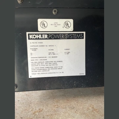 USED KOHLER 80REOZJD