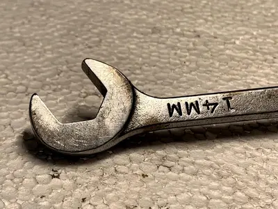USED,   MAC  TOOLS  "14MM"  ANGLE HEAD  WRENCH,M14DA,  USA