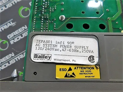 Bailey Controls IEPAS01 infi 90 AC System Power Supply 120/240VAC 250VA Used