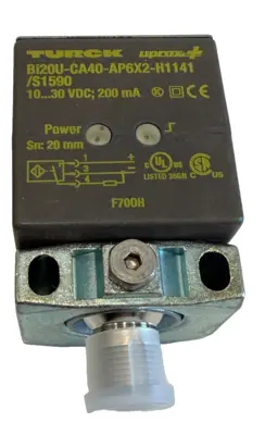 NEW TURCK BI20U-CA40-AP6X2-H1141/S1590 W/BS2.0 INDUCTIVE SENSOR