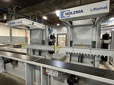 Homag CNC Angular Saw System w/ Automatic Loading & Unloading