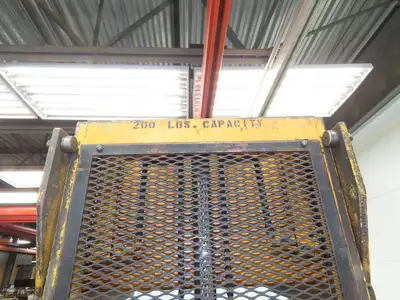 Langley BHLD Walk Behind Pallet Lift Truck 200lb 12V Straddle Platform 70" Lift