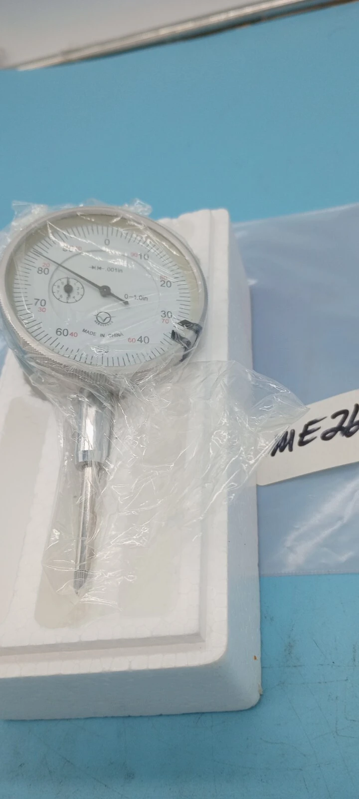 AEROSPACE 0-1.0" .001" DIAL INDICATOR WHITE DIAL Ve1