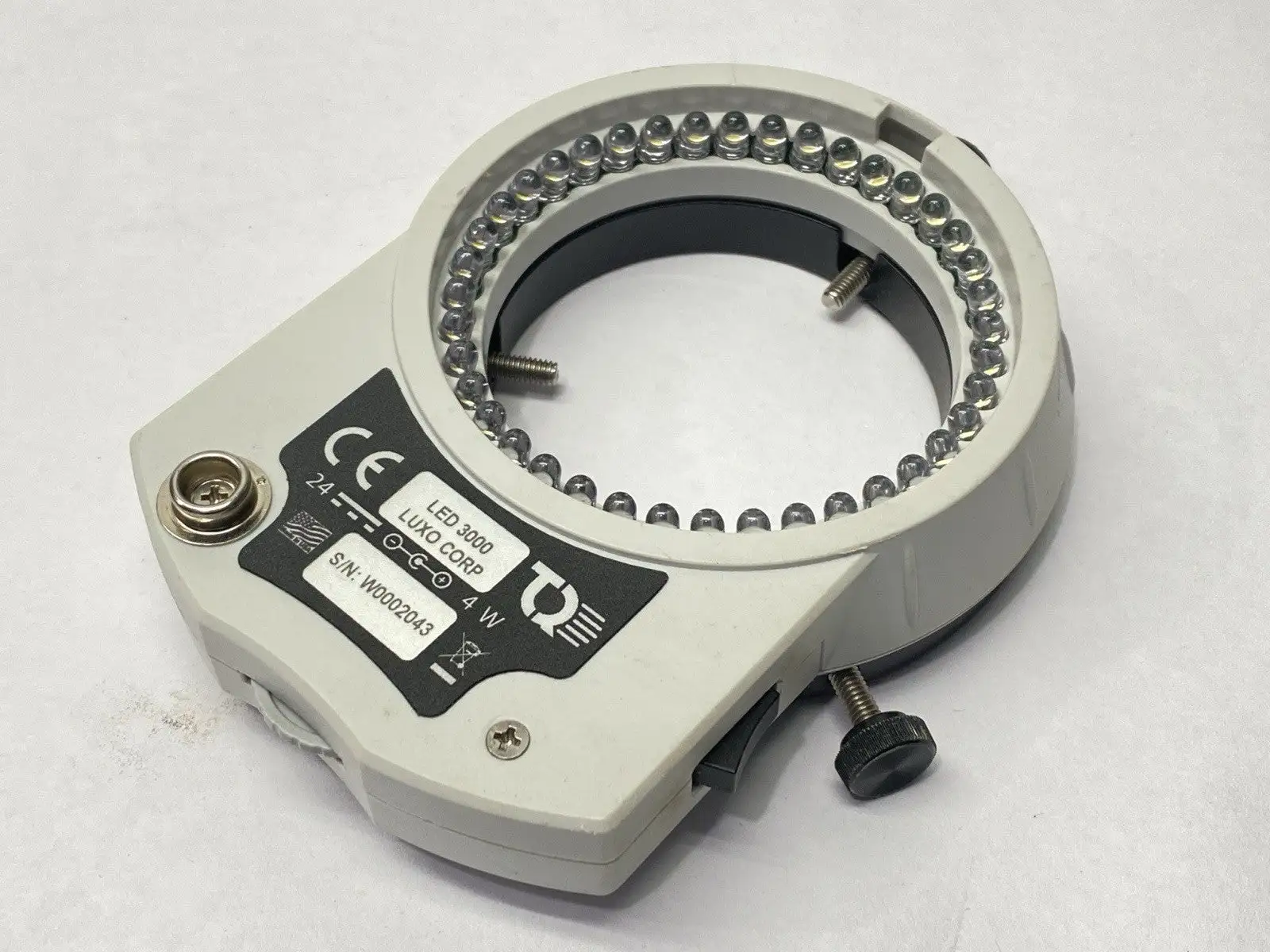USED LUXO MICROSCOPE LED RING LIGHT NO POWER SUPPLY