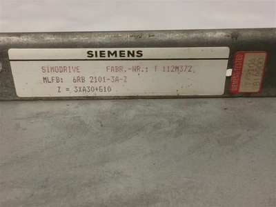 USED SIEMENS SIMODRIVE 6RB 2101-3A-Z (8)-