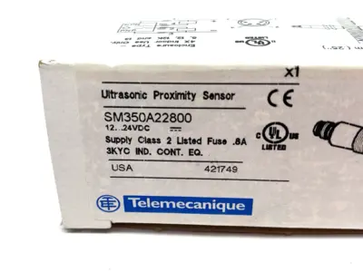 New | in-Stock Telemecanique Ultrasonic Sensor, Discrete, 12 mm Barrel, 12-24 VDC Proximity Sensors Michigan US | Maverick Industrial Sales #1396099