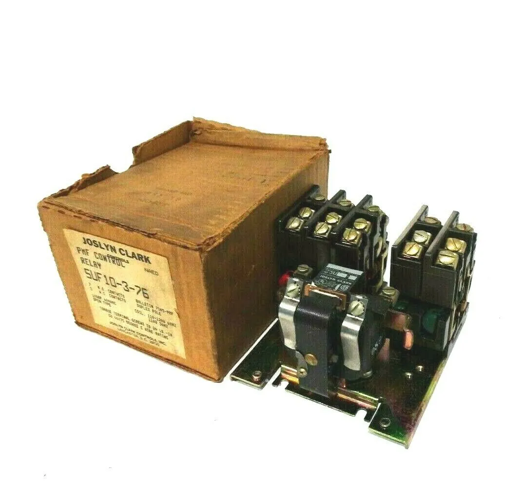 NEW JOSLYN CLARK 5UF10-3-76 PMF CONTROL RELAY 5UF10376