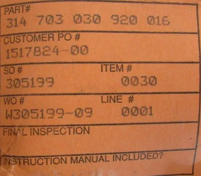 NEW KEYSTONE 314-703-030-920-016 BUTTERFLY VALVE 3" FIG 920 314 316SS EPDM