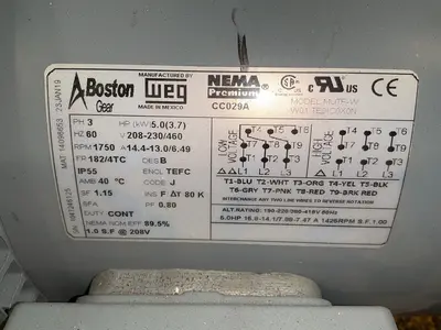 Used WEG MUTFW Motors (misc) Ohio US | HGR 24 #1289739