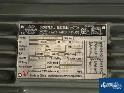 Used Patterson-Kelley 3 Cu Ft PK Blender Double Cone - V Mixers Ohio US | Federal Equipment Company #1339994