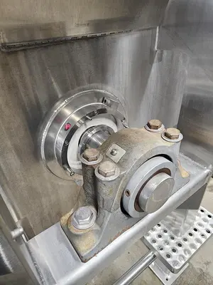 Used Feldmeier Ribbon Blender, 50 Cubic Feet, 304 Stainless Steel
