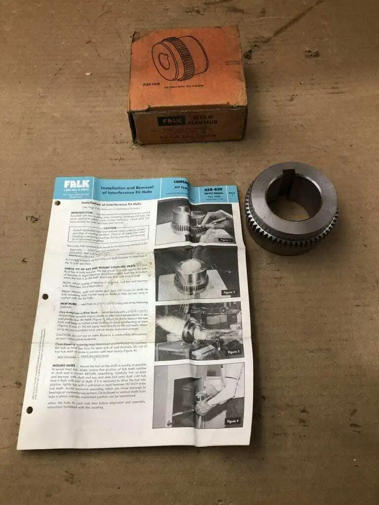 FALK 1015G 744669 2.1235″ Gear Coupling Sleeve 1/2″ X 1/4″ Keyway -NIB