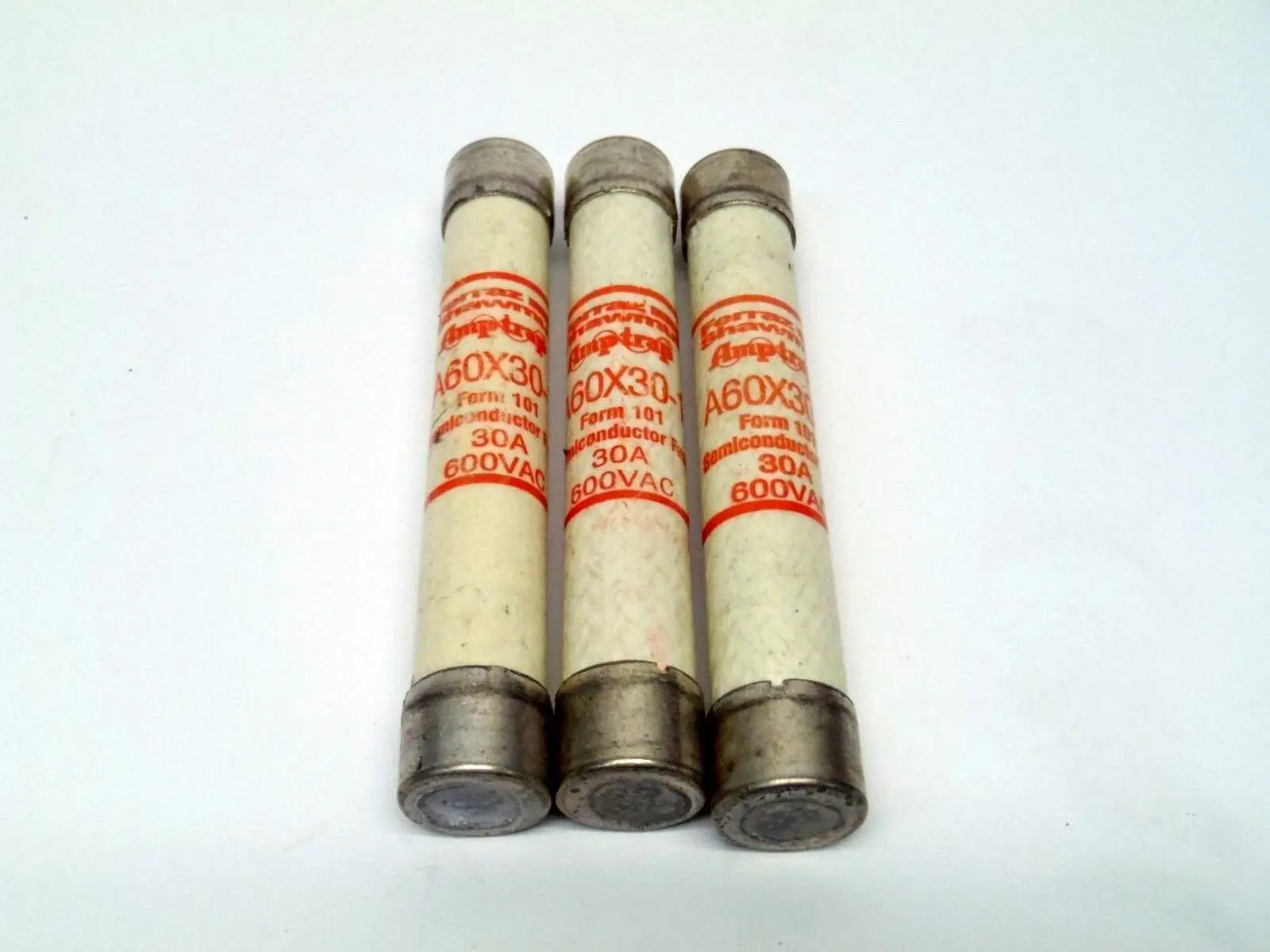 A60X30-1 | Ferraz Shawmut  Amptrap Fuses 30A 600VAC LOT OF 3 - New Other