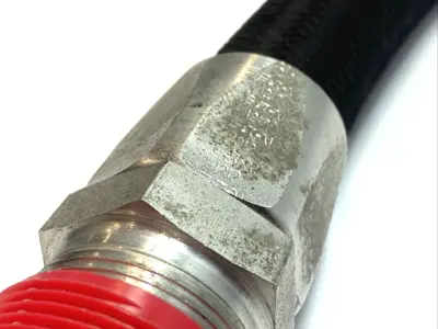Used Unbranded Hose Assembly 1503-20 1.12" ID x 1.5" OD Male NPT 412-20-20S TO 4 Construction Equipment Parts Michigan US | Maverick Industrial Sales #1514666