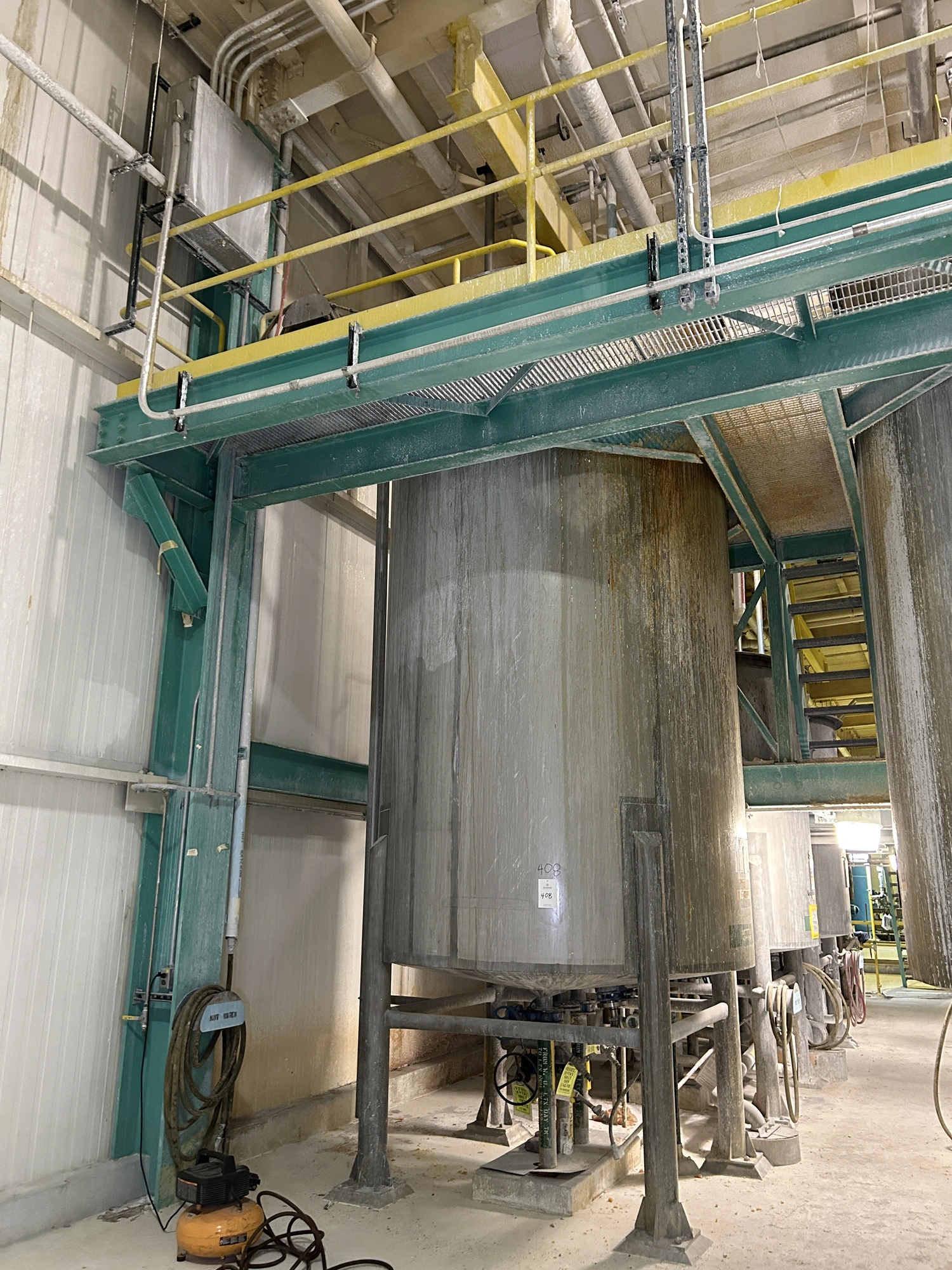 5,250 Gallon Stainless Steel Tank, 8' Diameter X 14' Straight Side