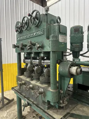 USED MACK-HEMP #924R ROTARY 6-ROLL TUBE & PIPE STRAIGHTENER (14624)