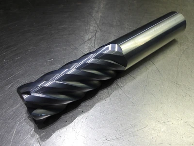 Kyocera/SGS 1" 6 Flute Carbide CR Endmill 1" Shank .090" R 35125 (LOC433A)