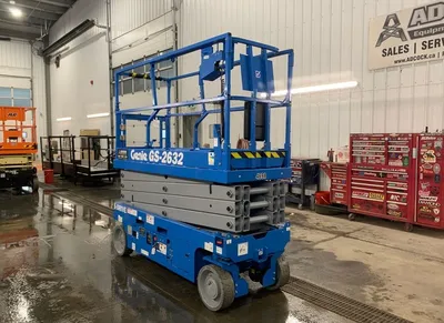 New | in-Stock 2026 GENIE GS-2632 E-DRIVE ELECTRIC SCISSOR LIFT Scissor Lifters Alberta CA | Adcock Equipment #1417998