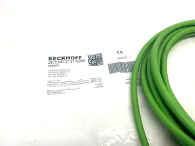 USED BECKHOFF DOUBLE ENDED ETHERCAT POWER CABLE M8 4-PIN