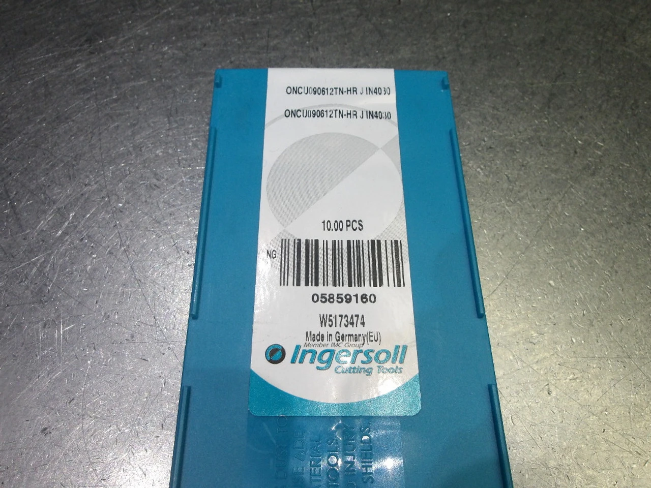 Ingersoll Carbide Milling Inserts QTY10 ONCU090612TN-HR J IN4030 (LOC261)
