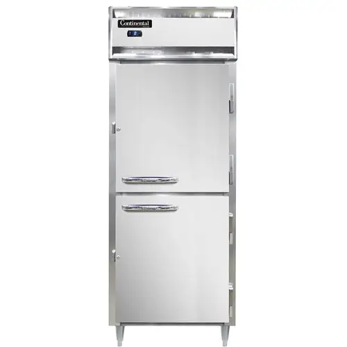 Continental D1FESNHD 28 1/2" Designer Line One Section Reach In Freezer, (2) Right Hinge Solid Doors, 115v