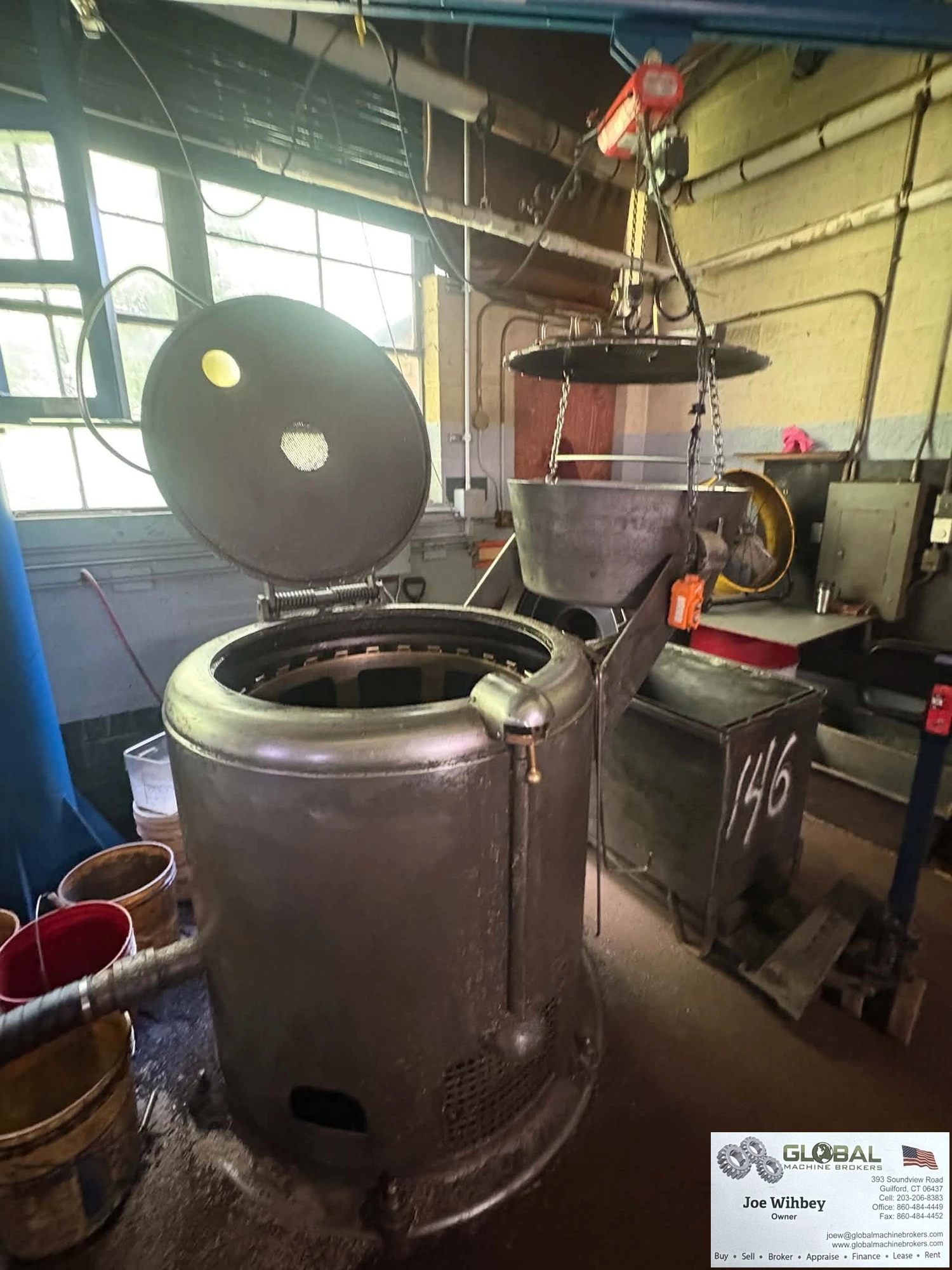30" Barrett Model 1100-WD Extractor Centrifuge Chip Spinner Wringer