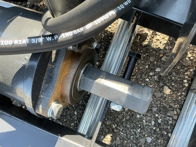 New JCT Hydraulic Auger Skid Steer Attachment, Universal Quick Attach, comes with 8”, 12”, and 18” a...