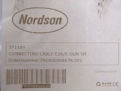 NEW NORDSON 371189 CONNECTING CABLE E26/E-GUN-5M