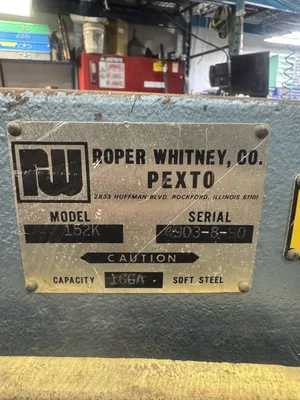 Roper Whitney 152 K Shear