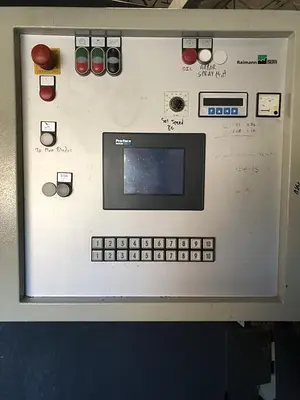 WEINIG RAIMANN PROFIRIP KR-310-M GANG RIPSAW WITH (2) MOVING BLADES WITH RAIMANN VALUE RIP IV GANG RIPSAW INFEED SYSTEM
