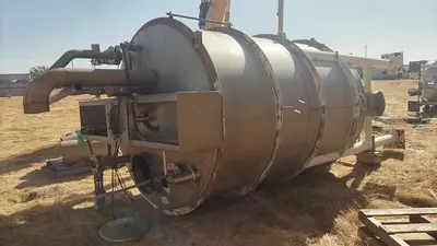 Tank, 3,000 Gallon, Stainless, 6'x16',  DT/CB, Hicks #S745054