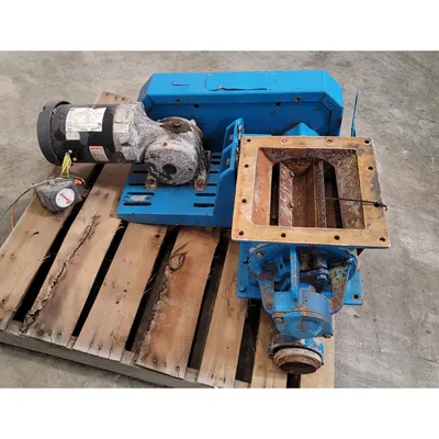 Used 9" Sq. Rotary Airlock Valve for Pneumatic Conveying
