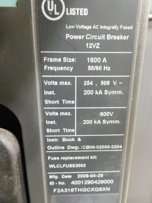 Used Siemens WLF2A316 Circuit Breakers Ohio US | Equipment Recovery Corp. #1330586