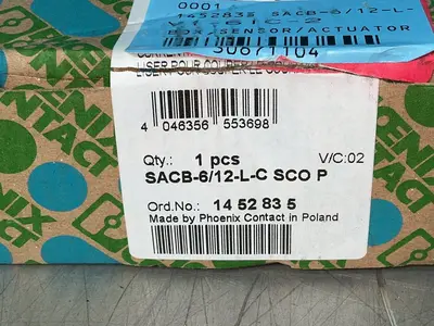 Used PHOENIX CONTACT SACB6/12LC SCO P Electrical Boxes Ohio US | HGR 24 #1515790