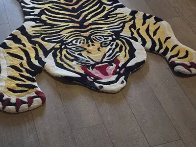 Tiger theme Area Rug 70" x 48"