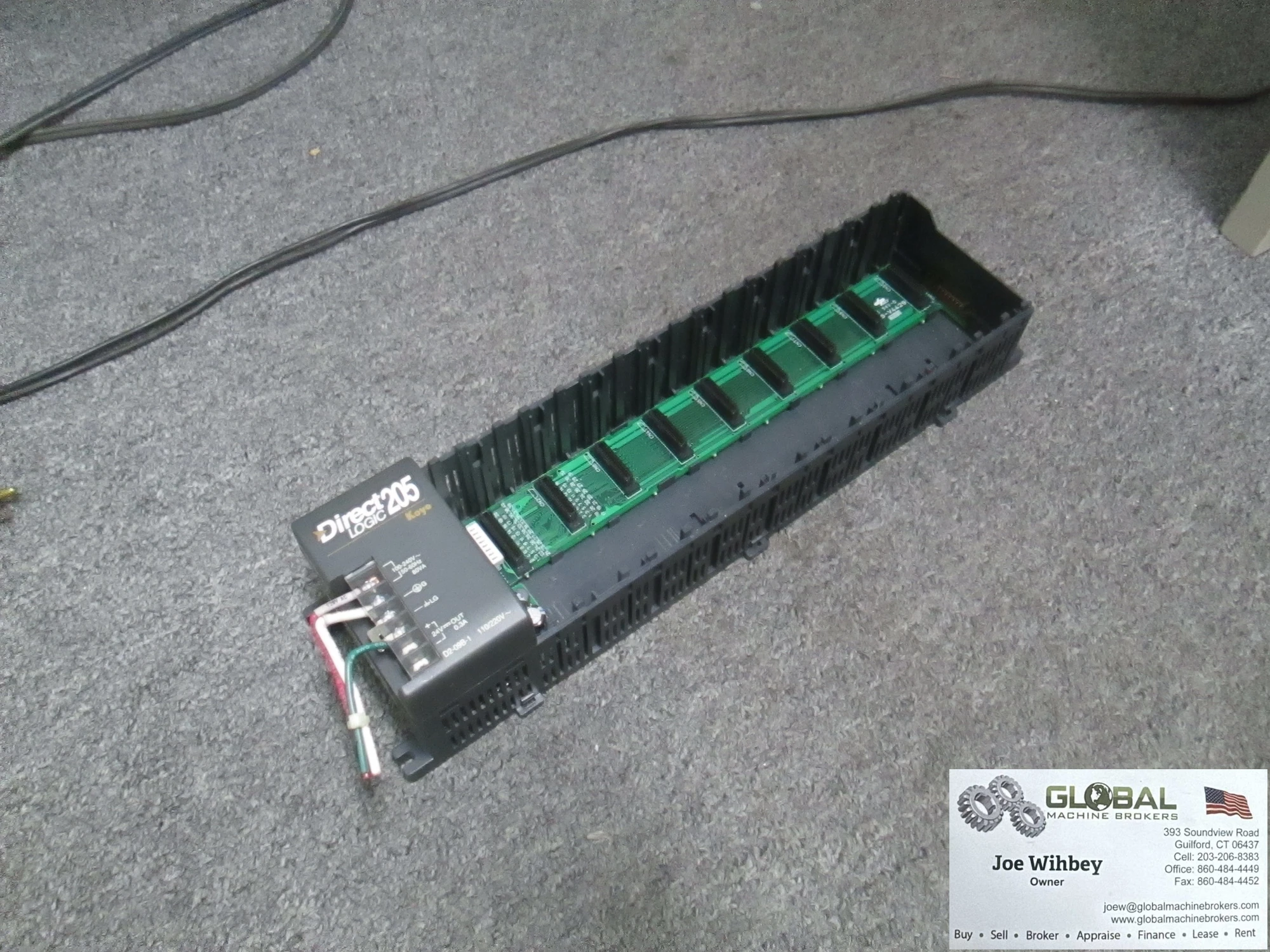 Direct Logic D2-09B-1 DL205 I/O Base, 9 Slot 110-220 VAC