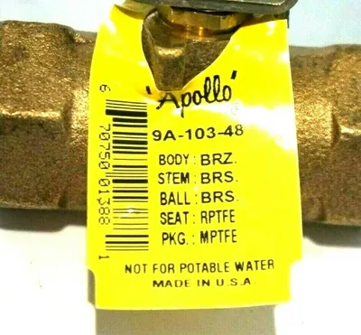 NEW APOLLO 9A-103-48 VALVE 9A10348