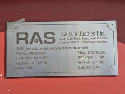 USED 2007 R.A.S. INDUSTRIES LTD. 21141-6-DPA