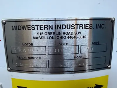 Used 2018 MIDWESTERN INDUSTRIES, INC. MR24S4-4 Sweco Screens | Perry Equipment #454459