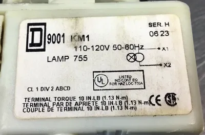 Schneider Electric / Square D 9001 KM1 /H Transformer Light Module 110-120V 4C
