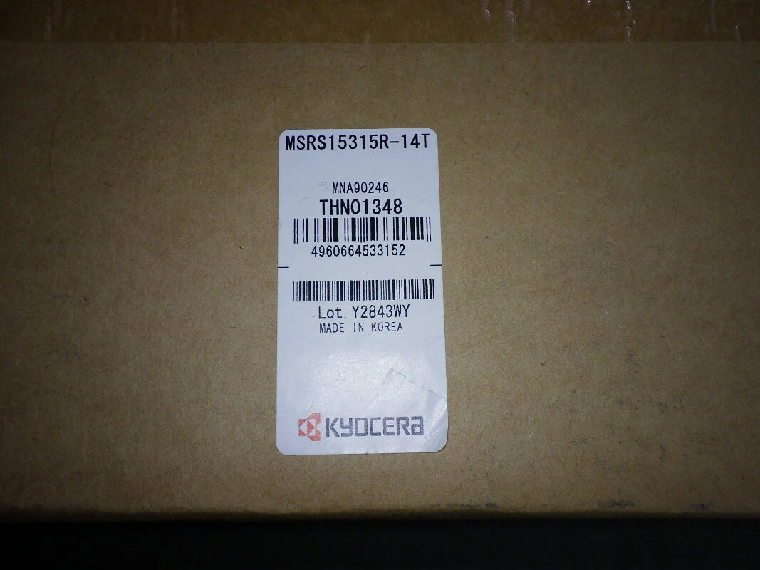 Kyocera 315mm 75 Deg Indexable Facemill 60mm Arbor MSRS15315R-14T (LOC160)
