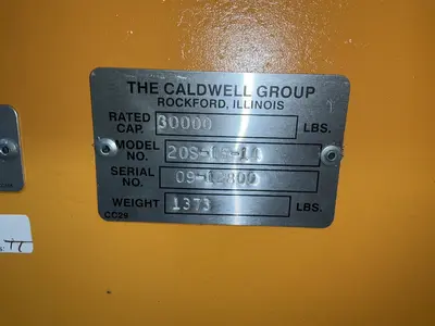 Used CALDWELL 20S1514 Material Handling (misc) Ohio US | HGR 24 #1456039