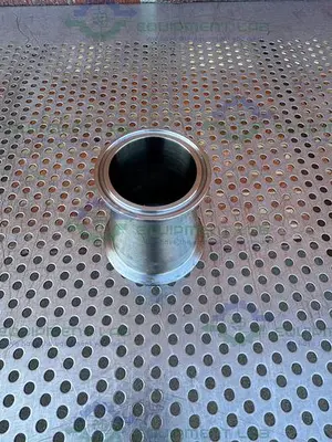 Unbranded Stainless Steel Reducer 2" Sanitary to 2 1/2" Sanitary Fittings