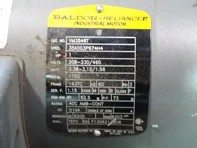 Used BALDOR RELIANCE VM3546T Motors (misc) Ohio US | HGR 24 #1083845