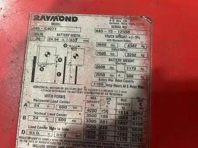 Used 2015 RAYMOND 445C40TT 3-Wheel Sit down Electric Counterbalance Forklifts Illinois US | Somerset Equipment Sales #1546140