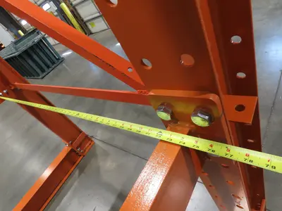 Cantilever Rack 2 W8-18 Post 4 Shelf 1-Side 192" 16' Upright 78"W 48" Arms 5000#